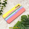 قاب گوشی Galaxy A33 سامسونگ سیلیکونی اورجینال رنگین کمانی پاک کنی درجه یک زیربسته محافظ لنز دار کد 712