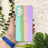 قاب گوشی Galaxy A33 سامسونگ سیلیکونی اورجینال رنگین کمانی پاک کنی درجه یک زیربسته محافظ لنز دار کد 713