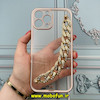 قاب گوشی iPhone 13 Pro Max آیفون طرح الکتروپلیتینگ ژله ای شفاف اورجینال دستبندی کارتیر محافظ لنز دار سفید کد 759