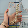 قاب گوشی iPhone 13 Pro Max آیفون طرح الکتروپلیتینگ ژله ای شفاف اورجینال دستبندی کارتیر محافظ لنز دار سرمه ای کد 762