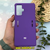 قاب گوشی Poco F4 GT - Redmi K50 Gaming شیائومی سیلیکونی اورجینال سورا SORA پاک کنی درجه یک زیربسته ارغوانی کد 77