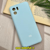 قاب گوشی Redmi A1 - Redmi A2 شیائومی سیلیکونی اورجینال پاک کنی درجه یک زیربسته محافظ لنز دار آبی روشن کد 49