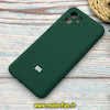 قاب گوشی Redmi A1 - Redmi A2 شیائومی سیلیکونی اورجینال پاک کنی درجه یک زیربسته محافظ لنز دار سبز تیره کد 50