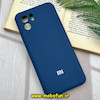 قاب گوشی Redmi A1 - Redmi A2 شیائومی سیلیکونی اورجینال پاک کنی درجه یک زیربسته محافظ لنز دار سرمه ای تیره کد 63