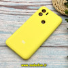قاب گوشی Redmi A1 Plus - Redmi A2 Plus - Poco C50 شیائومی سیلیکونی اورجینال پاک کنی درجه یک زیربسته محافظ لنزدار زرد کد 265