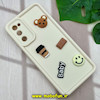 قاب گوشی Galaxy S20 FE سامسونگ طرح سیلیکونی ژله ای سه بعدی برجسته عروسکی COFFEE Baby محافظ لنز دار کرم کد 724