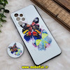 قاب گوشی Galaxy A33 5G سامسونگ فانتزی سوزنی برجسته پاپ سوکت دار محافظ لنزدار طرح شاپرک کد 718