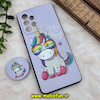 قاب گوشی Galaxy A33 5G سامسونگ فانتزی سوزنی برجسته پاپ سوکت دار محافظ لنزدار طرح یونیکورن کد 722