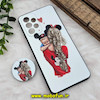 قاب گوشی Galaxy A33 5G سامسونگ فانتزی سوزنی برجسته پاپ سوکت دار محافظ لنزدار طرح مادر و فرزند کد 724