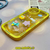قاب گوشی iPhone 11 Pro Max آیفون طرح ژله ای شفاف بالشتی سه بعدی عروسکی محافظ لنز دار زرد کد 744