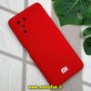 قاب گوشی Poco F3 - Mi 11i شیائومی سیلیکونی اورجینال پاک کنی درجه یک زیربسته محافظ لنز دار قرمز کد 301