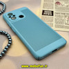 قاب گوشی Redmi 12C - Poco C55 - Redmi 11A شیائومی طرح توری ساده Q SERIES محافظ لنزدار گلسی آبی روشن کد 488