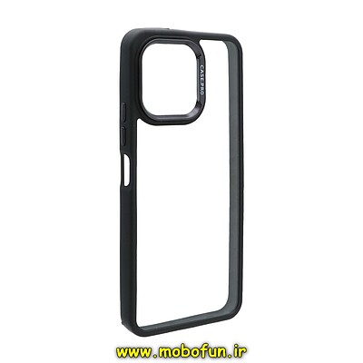 قاب گوشی Honor X6 4G - Honor X8 5G آنر اورجینال متال کیس Metal اورجینال CASE PRO طرح پشت طلق شفاف دور سیلیکونی مشکی کد 221