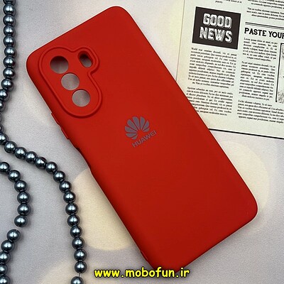 قاب گوشی Huawei Nova Y70 هوآوی سیلیکونی های کپی زیربسته محافظ لنز دار قرمز کد 110