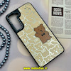 قاب گوشی Galaxy S21 FE سامسونگ پشت گلس آینه ای اورجینال CASETIFY طرح خرس کیوت کد 1066
