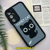 قاب گوشی Galaxy A25 سامسونگ سیلیکونی Solid برجسته محافظ لنزدار طرح گربه LUCKY CAT کد 137