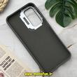 قاب گوشی Galaxy A25 سامسونگ اورجینال متال کیس Metal اورجینال CASE PRO طرح چرمی اورجینال اوزاکی OZAKI دور سیلیکونی استندشو خاکستری تیتانیوم کد 164
