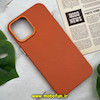 قاب گوشی iPhone 12 Pro Max آیفون طرح چرمی اورجینال FUNSHARE متال HARD رنگ نارنجی پاستیلی کد 847