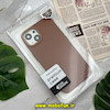 قاب گوشی iPhone 13 - iPhone 14 آیفون طرح چرمی اورجینال FUNSHARE متال HARD رنگ قهوه ای کد 685