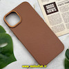 قاب گوشی iPhone 13 - iPhone 14 آیفون طرح چرمی اورجینال FUNSHARE متال HARD رنگ قهوه ای کد 685