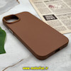 قاب گوشی iPhone 13 - iPhone 14 آیفون طرح چرمی اورجینال FUNSHARE متال HARD رنگ قهوه ای کد 685