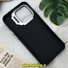قاب گوشی iPhone 15 Pro Max آیفون اورجینال متال کیس Metal اورجینال CASE PRO طرح چرمی اورجینال اوزاکی OZAKI دور سیلیکونی استندشو مشکی کد 130