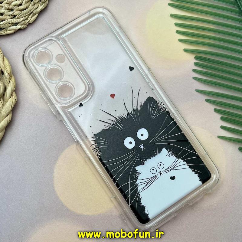 قاب گوشی Galaxy A05S سامسونگ فانتزی عروسکی ژله ای شفاف محافظ لنز دار کپسولی طرح گربه کیوت کد 183