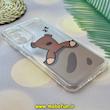 قاب گوشی Galaxy A25 سامسونگ فانتزی عروسکی ژله ای شفاف محافظ لنز دار کپسولی طرح خرس تدی مستربین کد 168