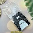 قاب گوشی Galaxy A25 سامسونگ فانتزی عروسکی ژله ای شفاف محافظ لنز دار کپسولی طرح گربه کیوت کد 169