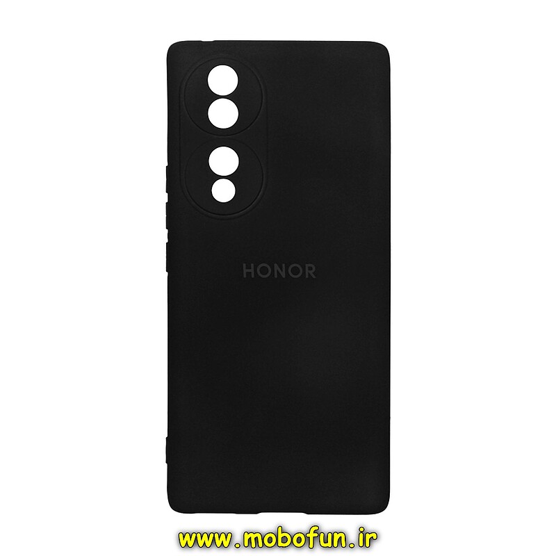 قاب گوشی Honor 70 آنر سیلیکونی های کپی زیربسته محافظ لنز دار مشکی کد 56