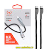 کابل شارژ پاوربانک USB-C به USB-C یوشیتا YOSHITA سوپرفست 60W مدل YC-015 طول 25 سانتی متر