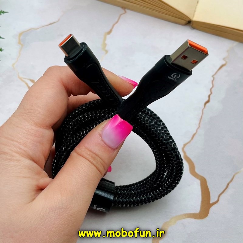 کابل شارژ USB به USB-C یوشیتا YOSHITA سوپرفست 67W مدل YC-019 طول 1 متر