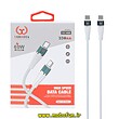 کابل شارژ پاوربانک USB-C به USB-C یوشیتا YOSHITA سوپرفست 60W PD مدل YC-028 طول 25 سانتی متر