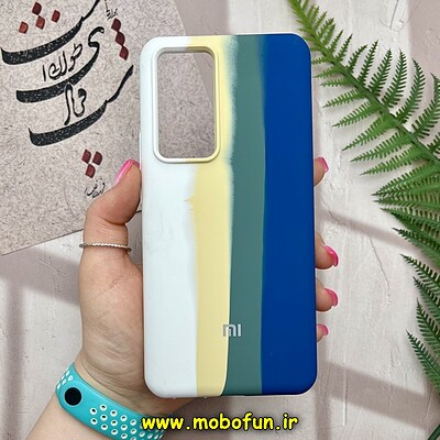 قاب گوشی Xiaomi 12T - Xiaomi 12T Pro شیائومی سیلیکونی اورجینال آبرنگی رنگین کمانی پاک کنی درجه یک زیربسته کد 295