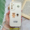 قاب گوشی Galaxy A14 4G - Galaxy A14 5G سامسونگ سیلیکونی Solid برجسته محافظ لنزدار طرح BABY بنددار کنفی کرم کد 916