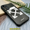 قاب گوشی Galaxy A15 سامسونگ کبریتی چرمی محافظ لنزدار کپسولی طرح OFF-WHITE کد 281