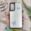 قاب گوشی Galaxy A24 سامسونگ پشت گلس آینه ای اورجینال CASETIFY محافظ لنزدار طرح پروانه کد 499