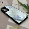 قاب گوشی Galaxy A24 سامسونگ پشت گلس آینه ای اورجینال CASETIFY محافظ لنزدار طرح پروانه کد 499