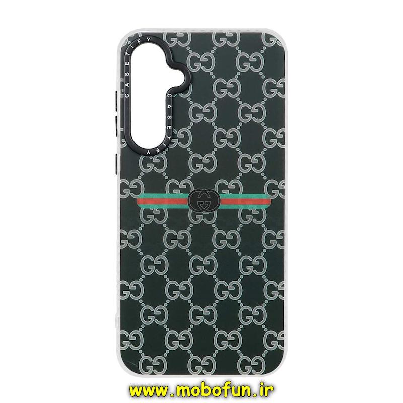 قاب گوشی Galaxy A55 سامسونگ طرح ضدضربه اورجینال هولوگرامی لنز رنگی هفت رنگ CASETIFY گوچی GUCCI کد 111