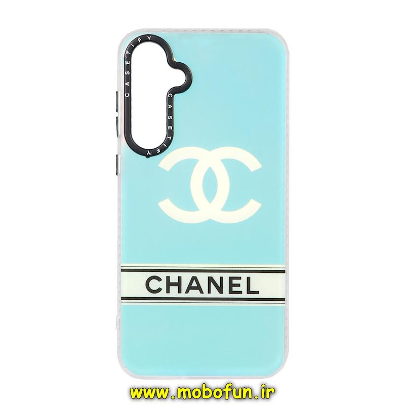 قاب گوشی Galaxy A55 سامسونگ طرح ضدضربه اورجینال هولوگرامی لنز رنگی هفت رنگ CASETIFY شنل CHANEL کد 112