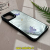 قاب گوشی iPhone 13 Pro Max آیفون پشت گلس آینه ای اورجینال CASETIFY طرح پروانه کیوت کد 798