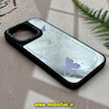 قاب گوشی iPhone 15 Pro آیفون پشت گلس آینه ای اورجینال CASETIFY طرح پروانه کیوت کد 24