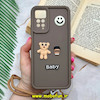قاب گوشی Redmi Note 11 Pro 4G Global - Redmi Note 11 Pro 5G Global - Redmi Note 11E Pro 5G - Redmi Note 12 Pro 4G شیائومی سیلیکونی Solid برجسته محافظ لنزدار طرح BABY بنددار کنفی نسکافه ای کد 1129