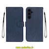 کیف گوشی Galaxy S23 FE سامسونگ مگنتی طرح چرم کتابی محافظ لنز دار بند دار سرمه ای کد 271