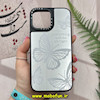 قاب گوشی iPhone 14 Pro Max آیفون پشت گلس آینه ای اورجینال CASETIFY طرح پروانه کیوت کد 379