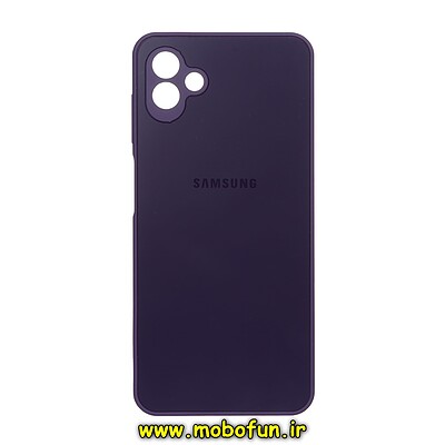 قاب گوشی Galaxy A04 - Galaxy M13 5G سامسونگ مدل PVD ضد خش پشت گلس شیشه ای محافظ لنز دار بنفش کد 359
