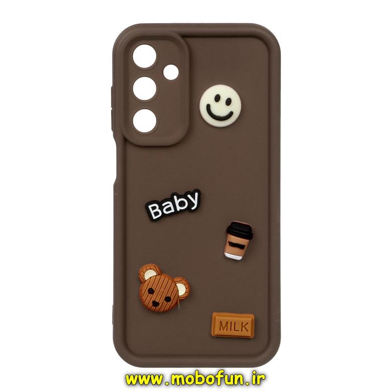 قاب گوشی Galaxy A05S سامسونگ طرح سیلیکونی عروسکی Baby نسکافه ای کد 207