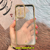 قاب گوشی Galaxy A23 4G سامسونگ طرح الکتروپلیتینگ ژله ای شفاف اورجینال یونیک کیس Unique Case محافظ لنز دار مشکی کد 607