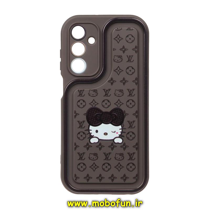 قاب گوشی Galaxy A25 سامسونگ طرح سیلیکونی Solid فانتزی محافظ لنزدار نسکافه ای طرح کیتی KITTY کد 220