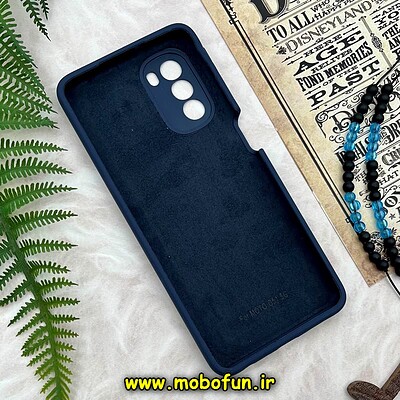 قاب گوشی Moto G51 5G موتورولا سیلیکونی اورجینال سورا SORA پاک کنی درجه یک زیربسته محافظ لنز دار سرمه ای کد 2